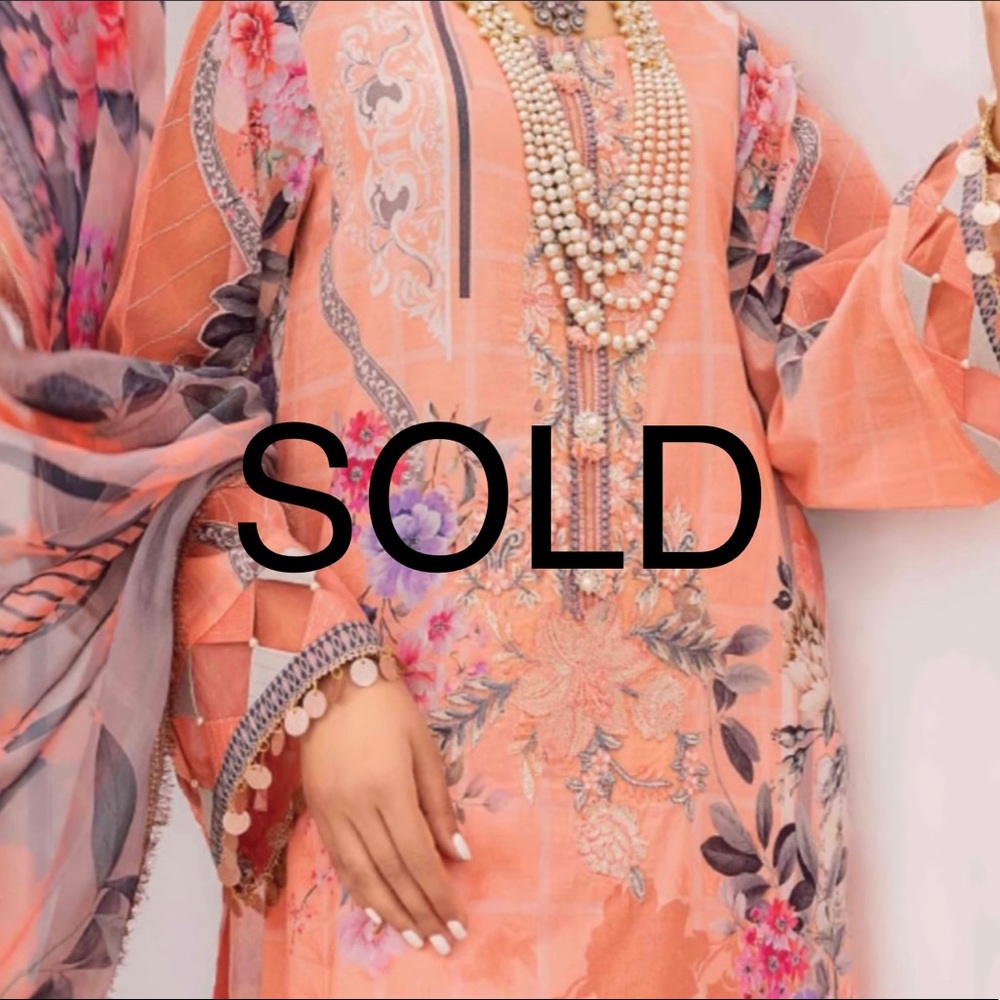 Beautiful 3 piece suit lawn dress